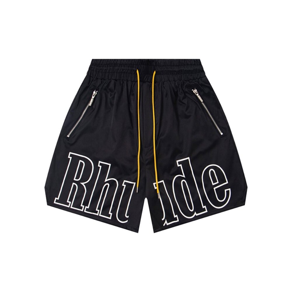 Rhude Black Casual Drawstring Shorts